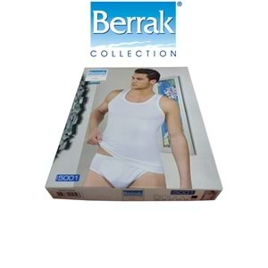 Berrak %100 Pamuk Beyaz Klasik Erkek Atlet & Külot Takım 5001 - Berrak - Atlet&Boxer Takım - Beyaz - XL-56