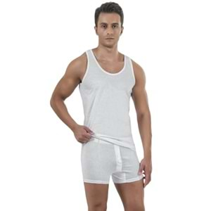 Pierre Cardin Erkek Pamuklu Atlet Boxer Takım 130 - Beyaz - S