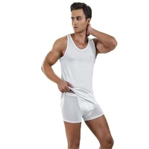 Pierre Cardin Strech Modal Atlet Boxer Çeyiz Takım 140 - Beyaz - S