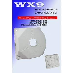 10 ADET Yeni Rbox WX9 Güvenlik Kamera Beyaz Mini Buat+Kapak