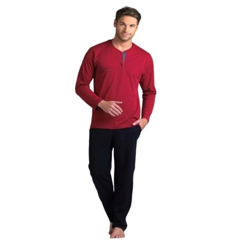 Pierre Cardin Erkek Uzun Kollu Pamuklu Pijama Takımı 5454